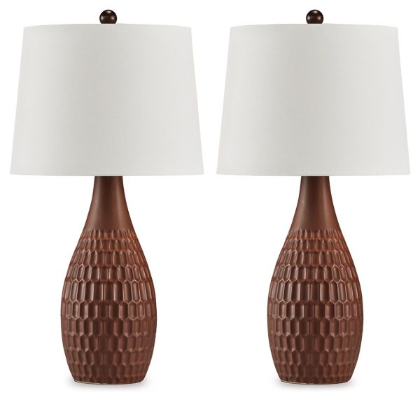 Cartford - Brown - Ceramic Table Lamp (Set of 2) Fashion