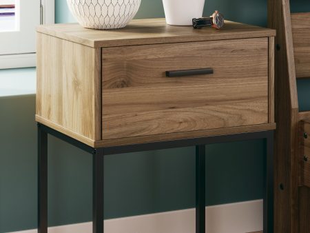 Deanlow - Honey - One Drawer Night Stand Online Sale