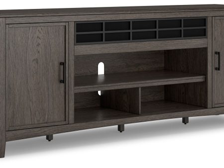 Montillan - Grayish Brown - XL TV Stand With Fireplace Option Hot on Sale