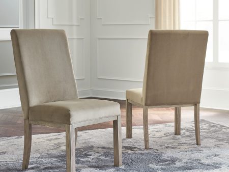 Chrestner - Gray   Brown - Dining UPH Side Chair (Set of 2) Online