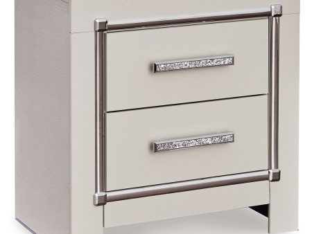 Zyniden - Silver - Two Drawer Night Stand Online