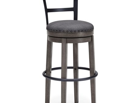 Caitbrook - Gray - Tall UPH Swivel Barstool For Discount