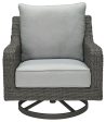 Elite Park - Gray - Swivel Lounge w  Cushion Hot on Sale