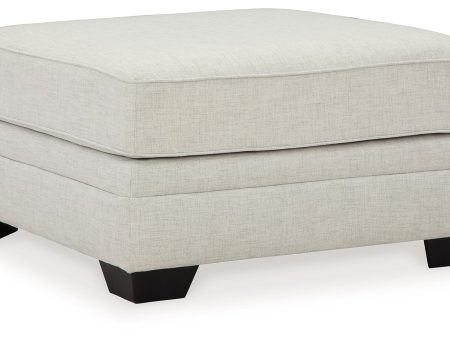 Huntsworth - Dove Gray - Oversized Accent Ottoman Discount