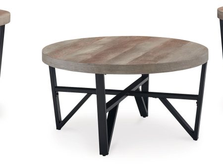 Deanlee - Grayish Brown   Black - Occasional Table Set (Set of 3) Cheap