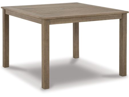 Aria Plains - Brown - Square Dining Table W Umb Opt on Sale