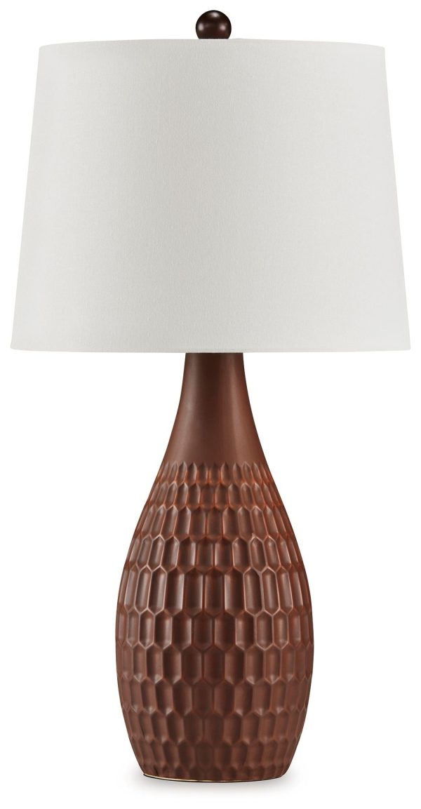 Cartford - Brown - Ceramic Table Lamp (Set of 2) Fashion