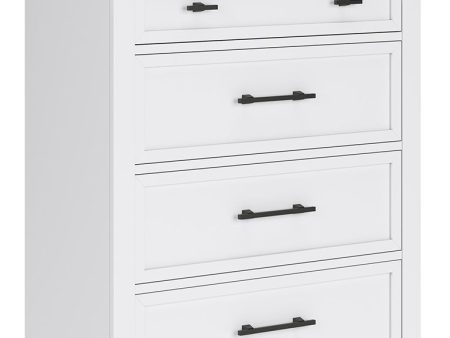 Ashbryn - White   Natural - Five Drawer Chest Hot on Sale