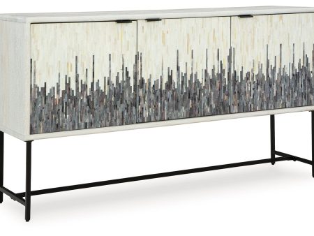 Freyton - White   Gray - Accent Cabinet Fashion