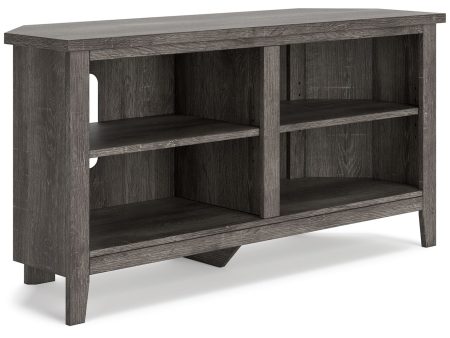 Arlenbry - Gray - Small Corner TV Stand For Sale