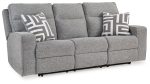 Biscoe - Pewter - Power Reclining Sofa With Adj Headrest Online