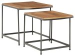 Drezmoore - Light Brown   Black - Nesting End Tables (Set of 2) Supply