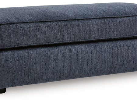 Albar Place - Cobalt - Oversized Accent Ottoman Discount