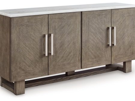 Loyaska - Grayish Brown   White - Extra Large TV Stand Online