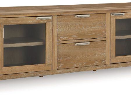 Rencott - Light Brown - Extra Large TV Stand Cheap