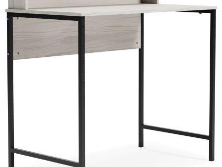 Bayflynn - White   Black - Home Office Desk with Hutch Online