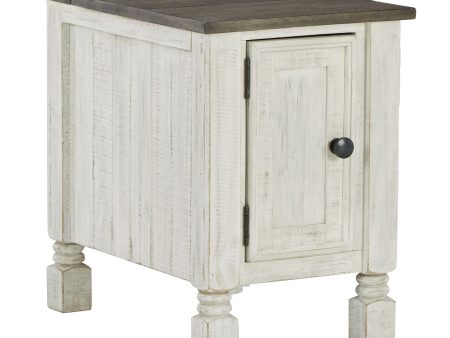 Havalance - White   Gray - Chair Side End Table Discount