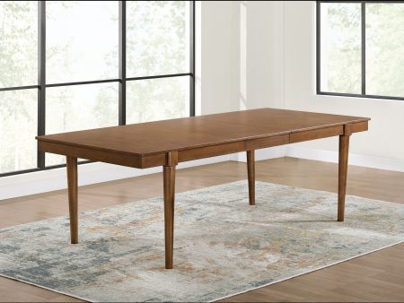 Lyncott - Brown - Rectangular Dining Room Extension Table Online Sale