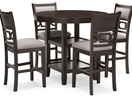 Langwest - Brown - Dining Room Counter Table Set (Set of 5) Fashion