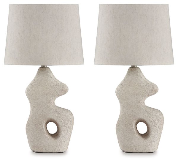 Chadrich - Antique Beige - Paper Table Lamp (Set of 2) Online Sale