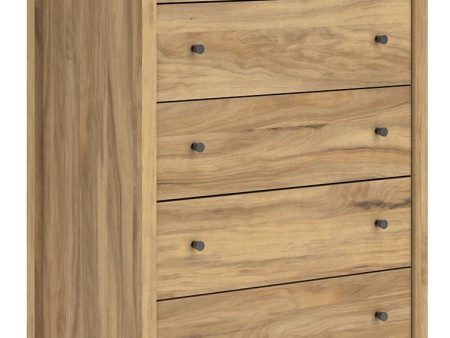 Bermacy - Light Brown - Five Drawer Chest Supply