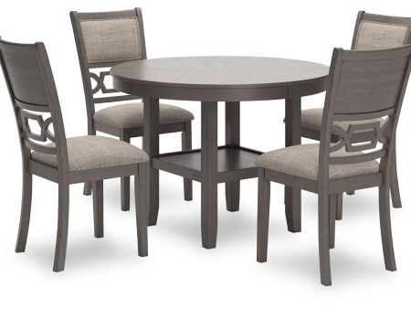 Wrenning - Gray - Dining Room Table Set (Set of 5) Cheap