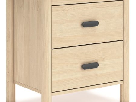 Cabinella - Tan - Two Drawer Night Stand on Sale