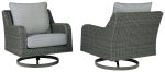 Elite Park - Gray - Swivel Lounge w  Cushion Hot on Sale