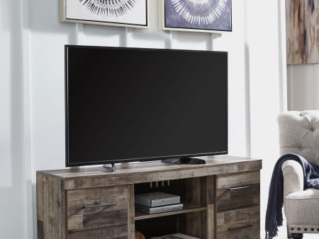 Derekson - Multi Gray - LG TV Stand w Fireplace Option Sale