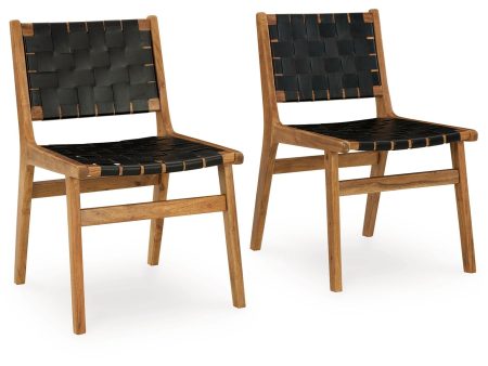 Fortmaine - Brown   Black - Dining Room Side Chair (Set of 2) For Discount