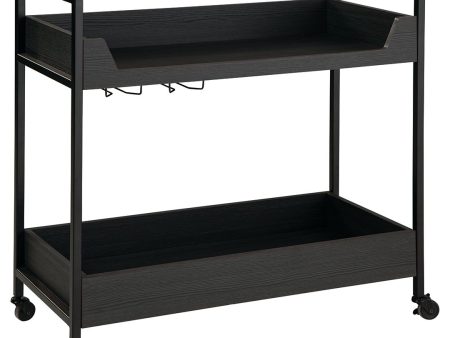 Yarlow - Black   Gray - Bar Cart Cheap