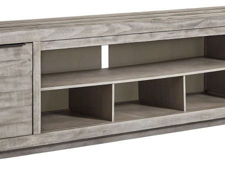 Naydell - Gray - XL TV Stand w Fireplace Option Hot on Sale