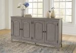 Charina - Antique Gray - Accent Cabinet Supply