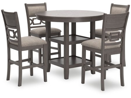 Wrenning - Gray - Drm Counter Table Set (Set of 5) Sale