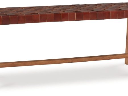 Lemmund - Natural   Brown - Accent Bench Online now