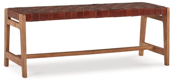 Lemmund - Natural   Brown - Accent Bench Online now