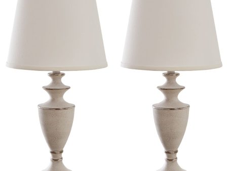 Dorcher - Antique Gray - Metal Table Lamp (Set of 2) Cheap