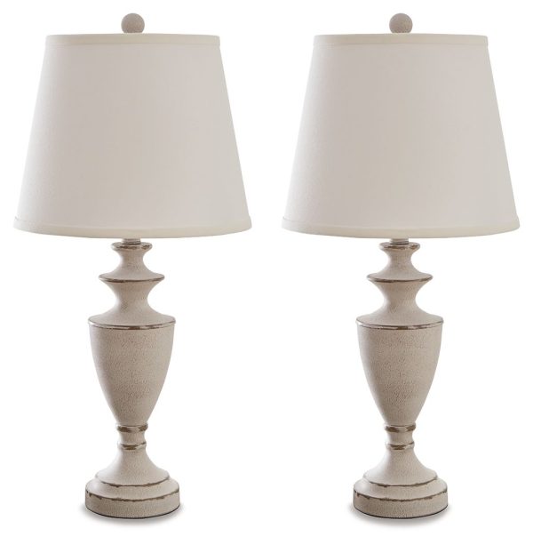 Dorcher - Antique Gray - Metal Table Lamp (Set of 2) Cheap