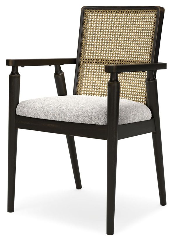 Galliden - Black - Dining Upholstered Arm Chair (Set of 2) Supply