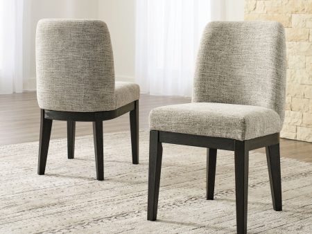 Burkhaus - Beige   Dark Brown - Dining UPH Side Chair (Set of 2) Sale