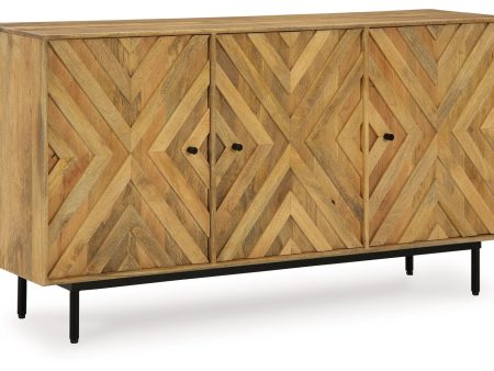 Cadewick - Natural - Accent Cabinet For Sale