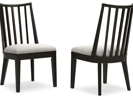 Galliden - Black - Dining Upholstered Side Chair (Set of 2) Online now