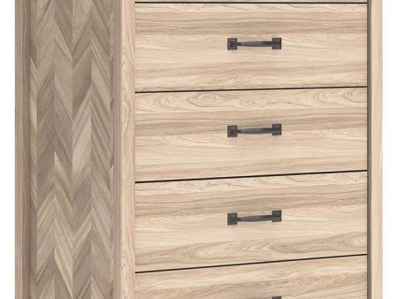 Battelle - Tan - Five Drawer Chest Sale