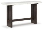 Burkhaus - White   Dark Brown - Sofa Table Sale