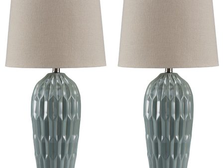 Hadbury - Ceramic Table Lamp (Set of 2) Supply