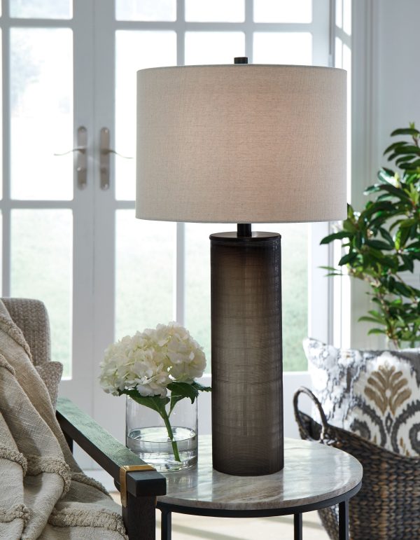 Dingerly - Brown - Glass Table Lamp Online Hot Sale