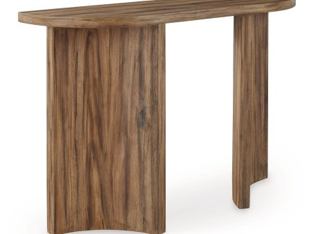 Austanny - Warm Brown - Sofa Table Online