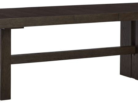 Burkhaus - Dark Brown - Rectangular Dining Room Extension Table For Discount