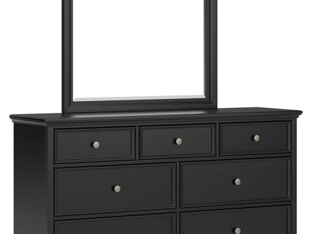 Lanolee - Black - Dresser And Mirror Cheap