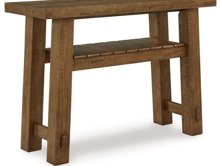 Mackifeld - Warm Brown - Sofa Table Sale